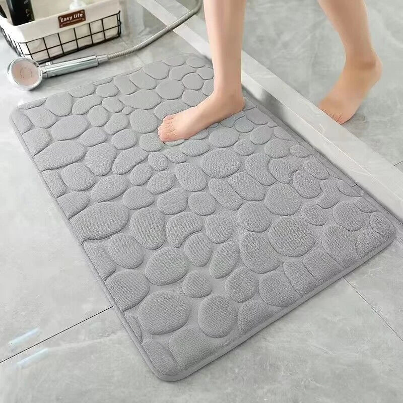 BowLift | Non-slip Bath Mat made of Memory Foam with Pebble Relief