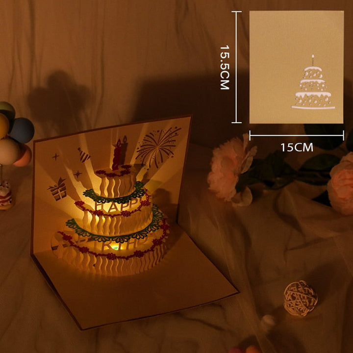 BowLift | 3D Birthday Music Happy Cake Cards