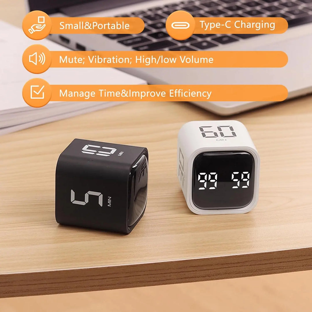 BowLift | Mini Cube Flip Digital Timer