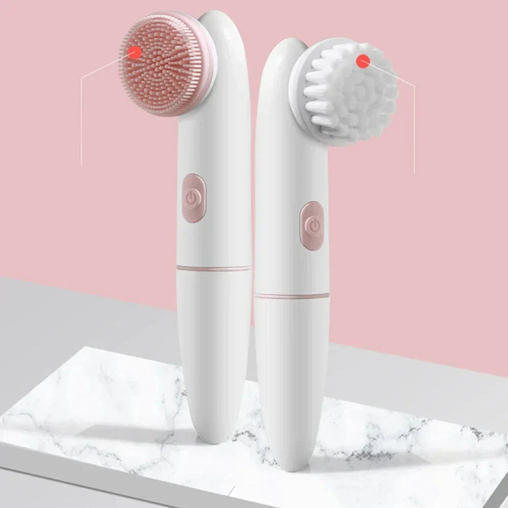 BowLift | Skinvora 2-in-1 Facial Cleansing Device Silicone | Deep Cleansing & Massage | Waterproof & Skin-Friendly | 15.8 × 4.7 × 2.7 cm