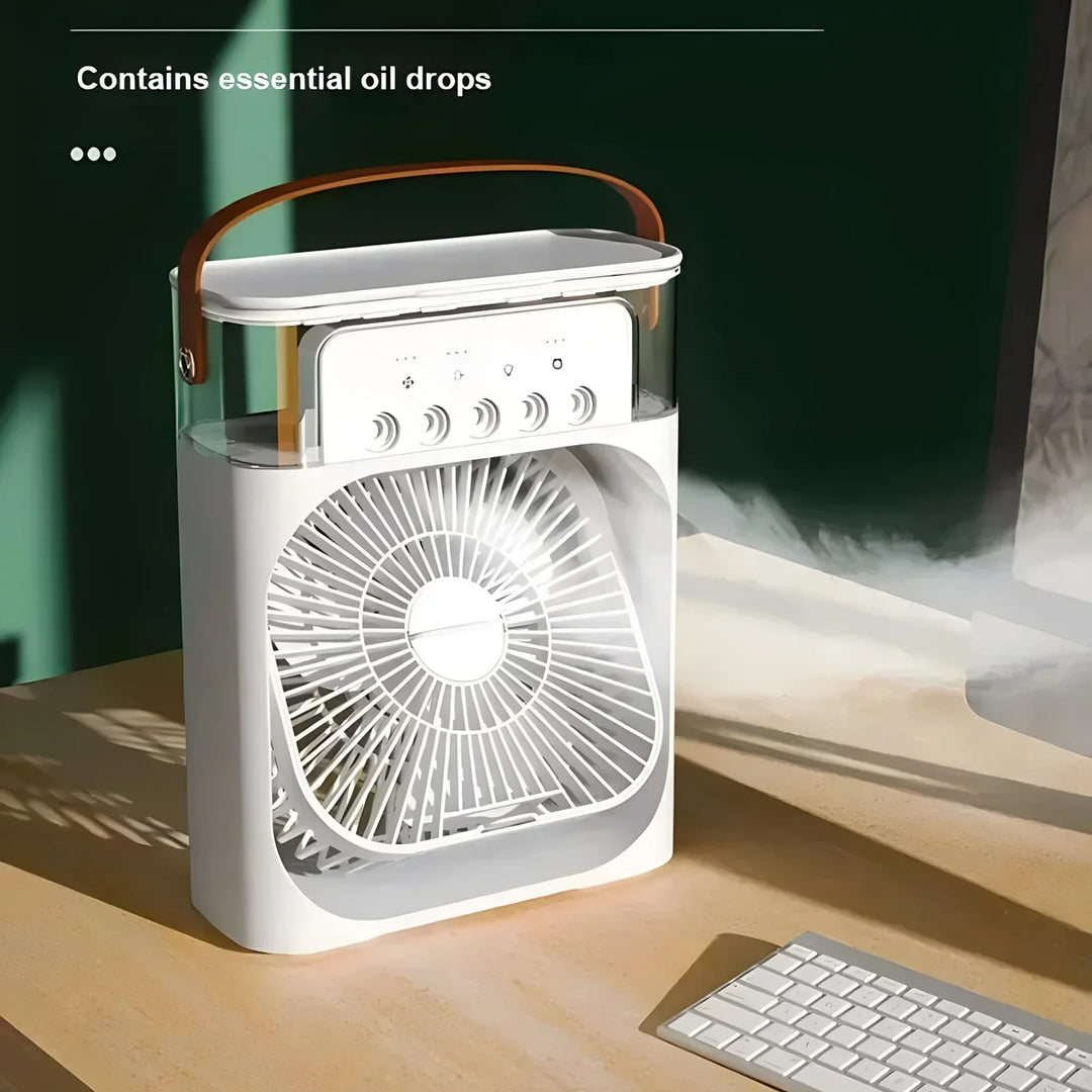 BreezeMaster 3-in-1 Air Conditioner Fan with LED Colors Bowlift