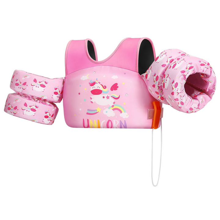 BowLift | Kids Foam Life Vest with Arm Floats and Safety Whistle for Swimming and Kayaking