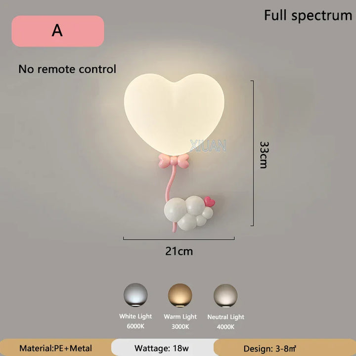 LoveLicht - Pink Clouds LED Night Light Bowlift