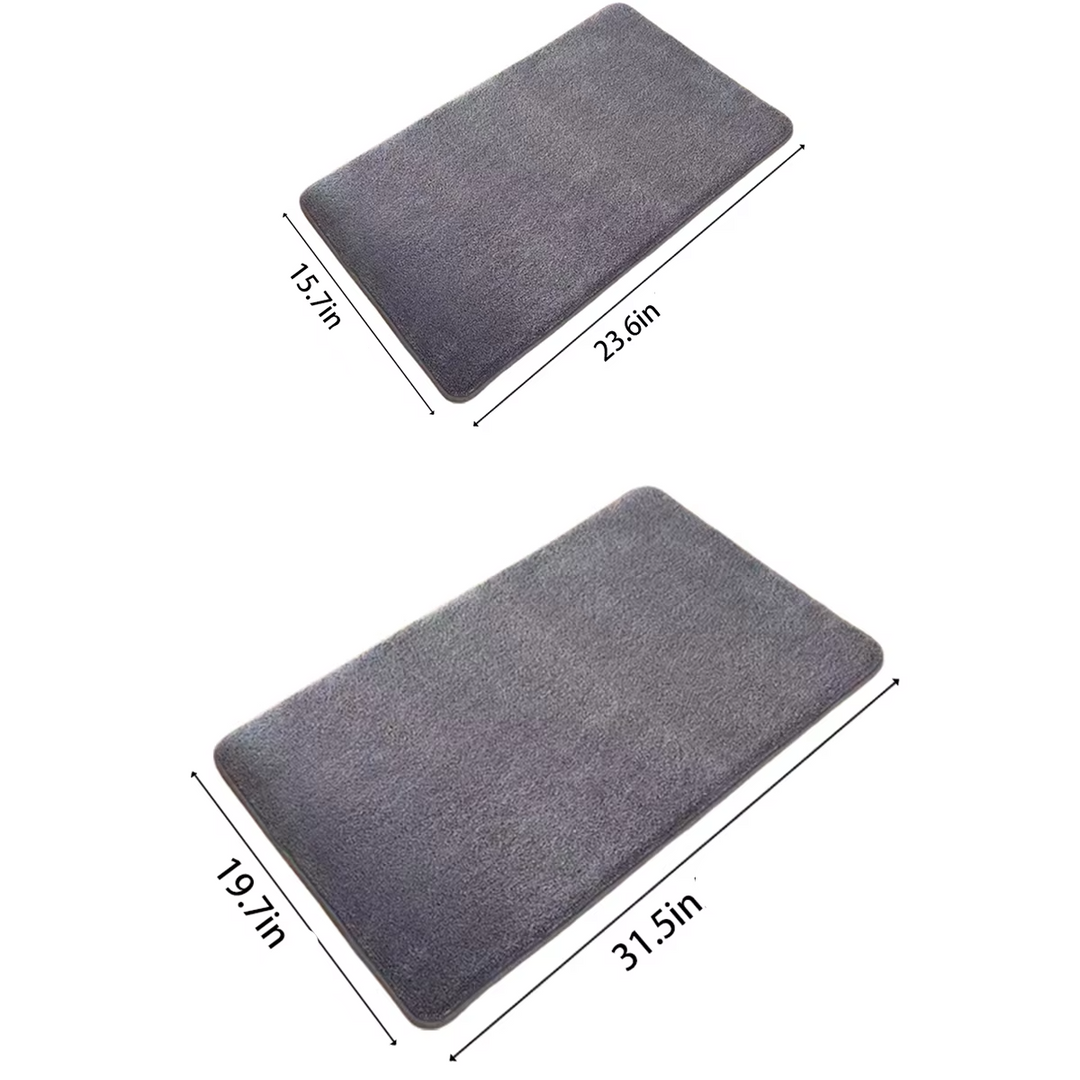BowLift | Ultra-Absorbent, Anti-Slip Luxurious Coral Velvet Bath Mat