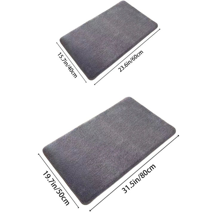 Ultra Absorbent Nordic Bath Mat Shower Room Floor Mat Super Anti-Slip Cushioned Soft Velvet Shower Mat For Washroom | Bowlift