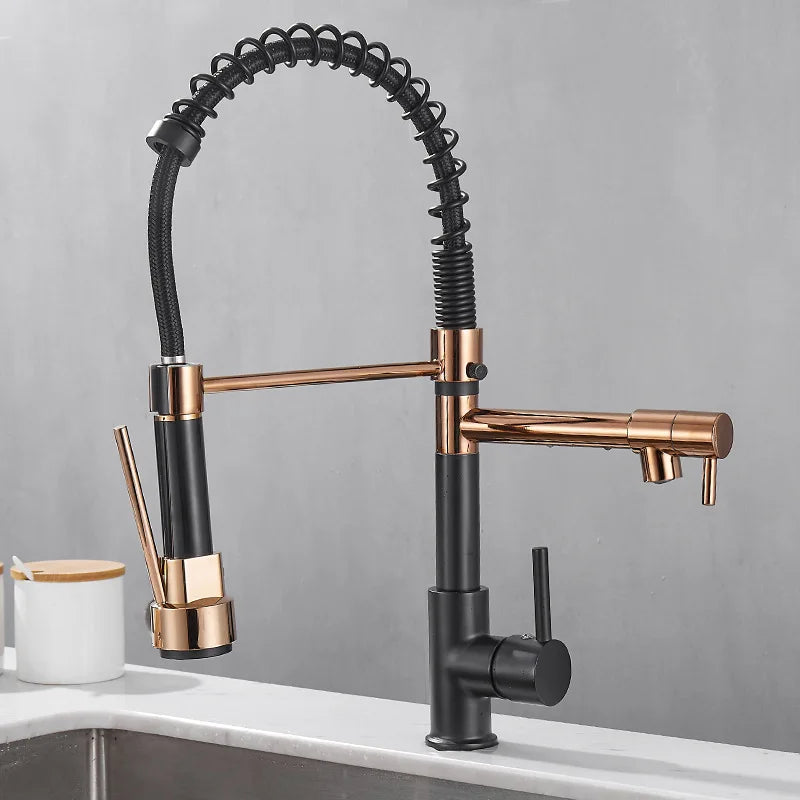 Faucet with Double Outlet – High-Quality Faucet for Flexible Washing, Easy Installation, Ideal for Modern Kitchens, Swiveling and Durable | Bowlift