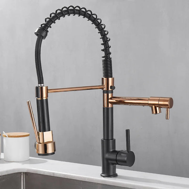 Faucet with Double Outlet – High-Quality Faucet for Flexible Washing, Easy Installation, Ideal for Modern Kitchens, Swiveling and Durable | Bowlift