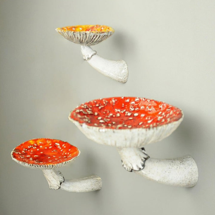 BowLift | Mushroom Shape Floating Resin Wall Shelf
