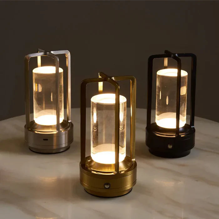 BowLift | Warm LED Cordless Table Lamp – Battery Operated Nordic Design - LED with Touch Control, Suitable for Bedroom, Home, Outdoor - Ideal Night Light
