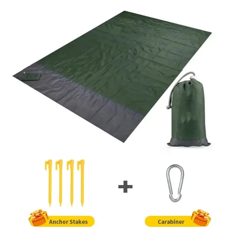 BowLift | Beach Blanket AeroLoom | XXL 210x200 cm | Waterproof & Sand-Free | Ultra-Light & Portable