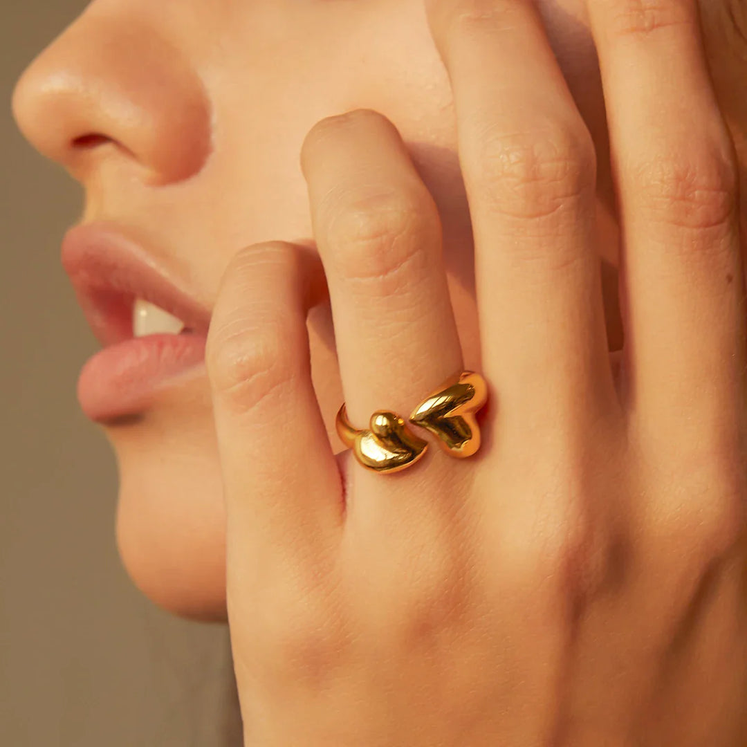 BowLift | Elegant Adjustable Love Heart Ring