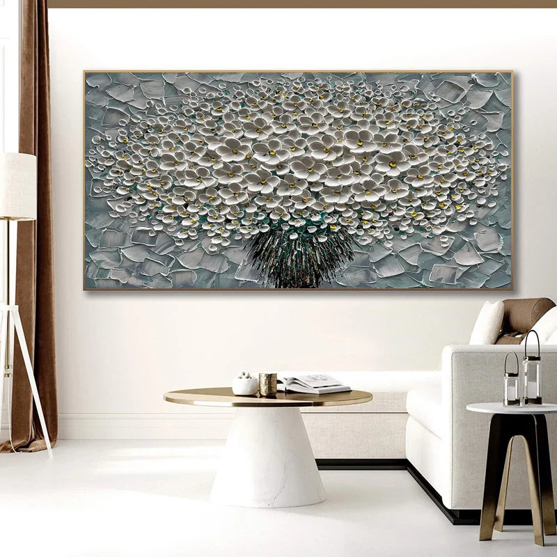 Modern Abstract Flower Tree Wall Art Fine Art Canvas Prints Large Sizes Pictures For Living Room Bedroom Home Office Art Decor | Bowlift