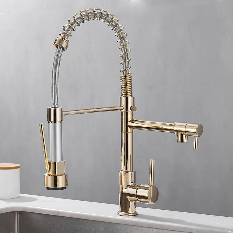 Faucet with Double Outlet – High-Quality Faucet for Flexible Washing, Easy Installation, Ideal for Modern Kitchens, Swiveling and Durable | Bowlift