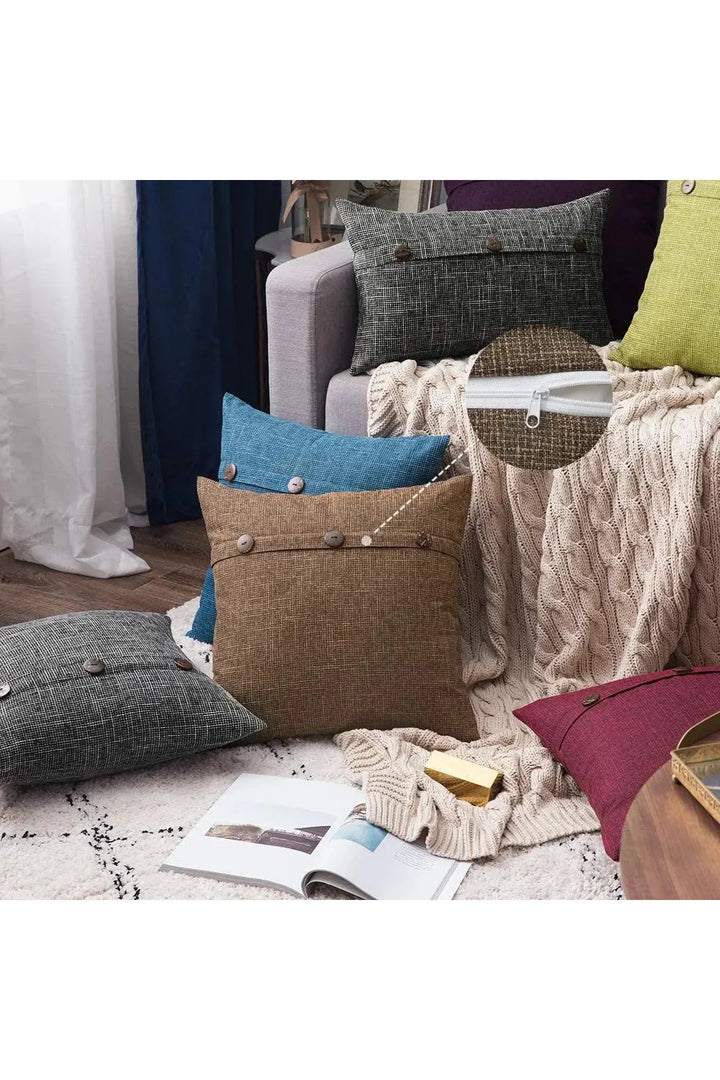 Nordic Button Pillowcase | Bowlift