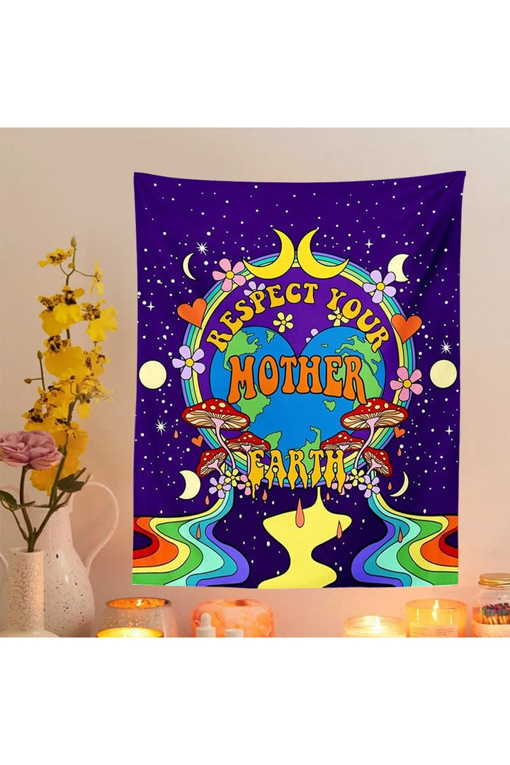 Trippy Moon Phase Tapestry | Bowlift