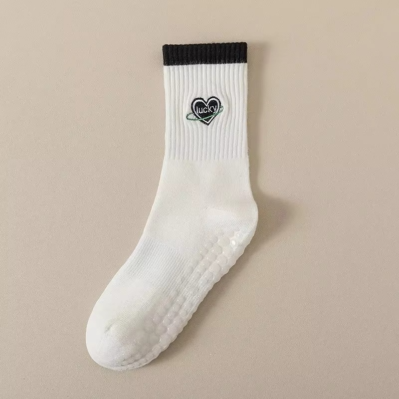 BowLift | Unisex Mid-Calf Striped Yoga Socks - Non-Slip, Sweat-Absorbing, Odor-Control