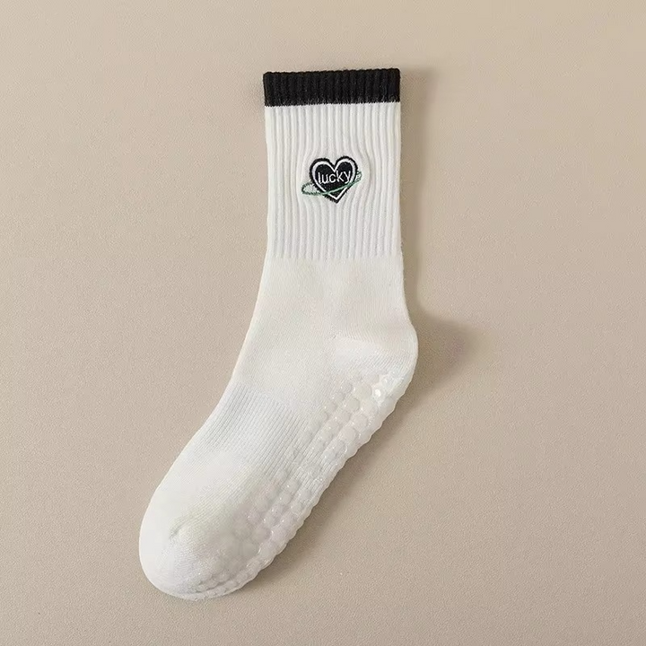 BowLift | Unisex Mid-Calf Striped Yoga Socks - Non-Slip, Sweat-Absorbing, Odor-Control