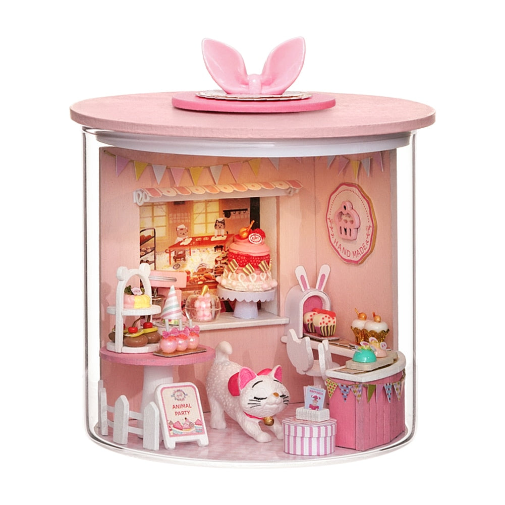 Mini Mansion Wooden Furnished Doll House | Bowlift