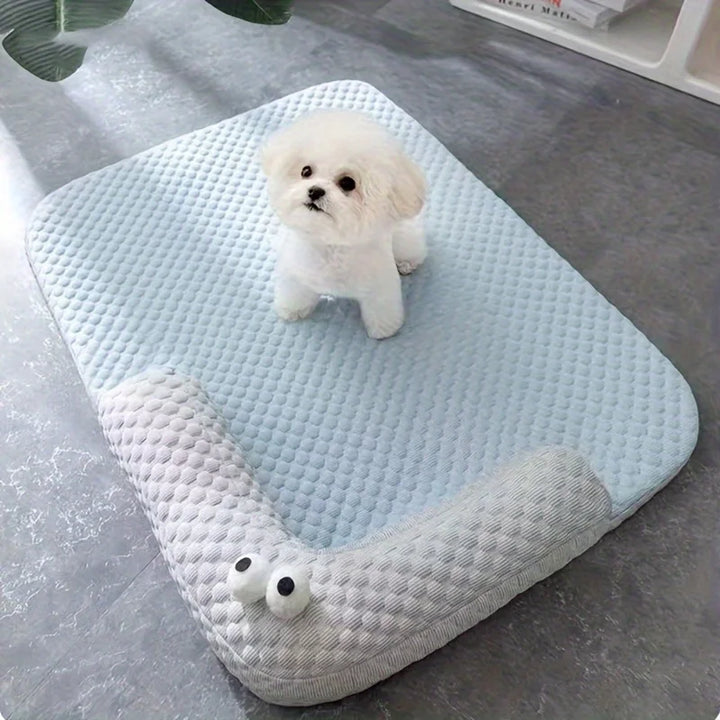 Cooling pet bed with neck support Bowlift