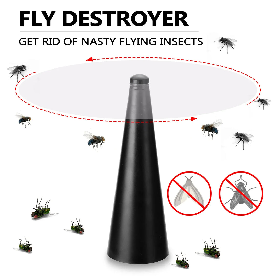 BowLift | AeroLumen Naturguard Insect Repellent Table Fan | 360° Rotating Insect Defense Fan | Quiet & Safe | For Outdoor, Camping, Picnic