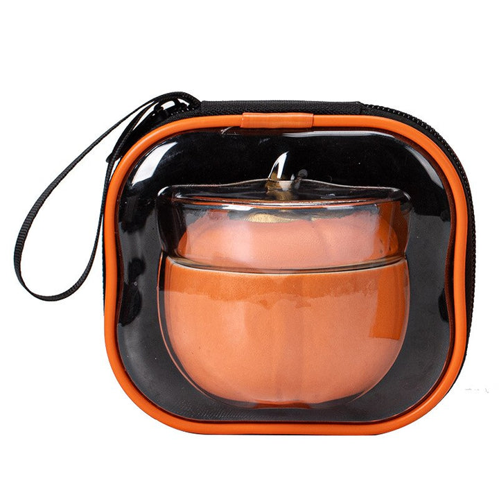 Mini Pumpkin Ceramic Teapot Set | Bowlift