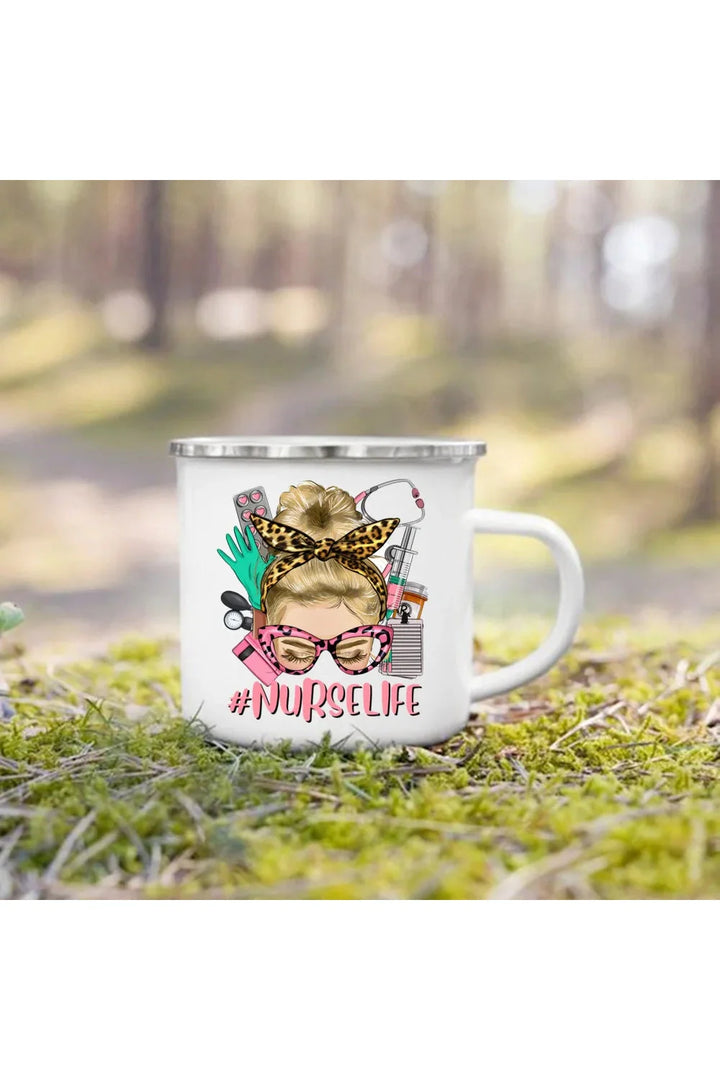 Life Enamel Coffee Mug | Bowlift