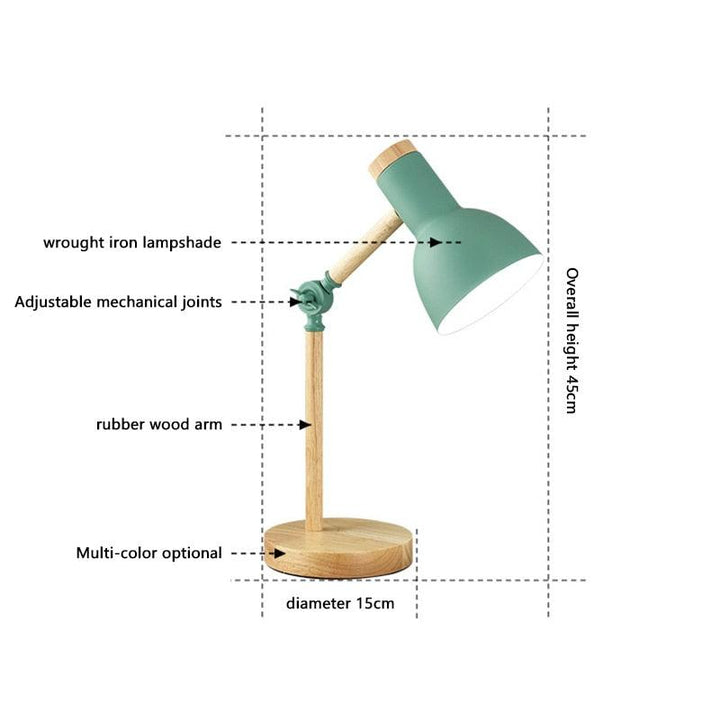 BowLift | Nordic Desk Lamp Made of Wood