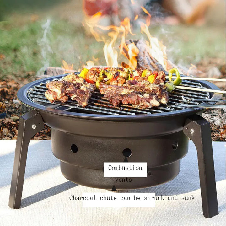 Portable Non-Stick Elite Adventure Camping Grill | Bowlift