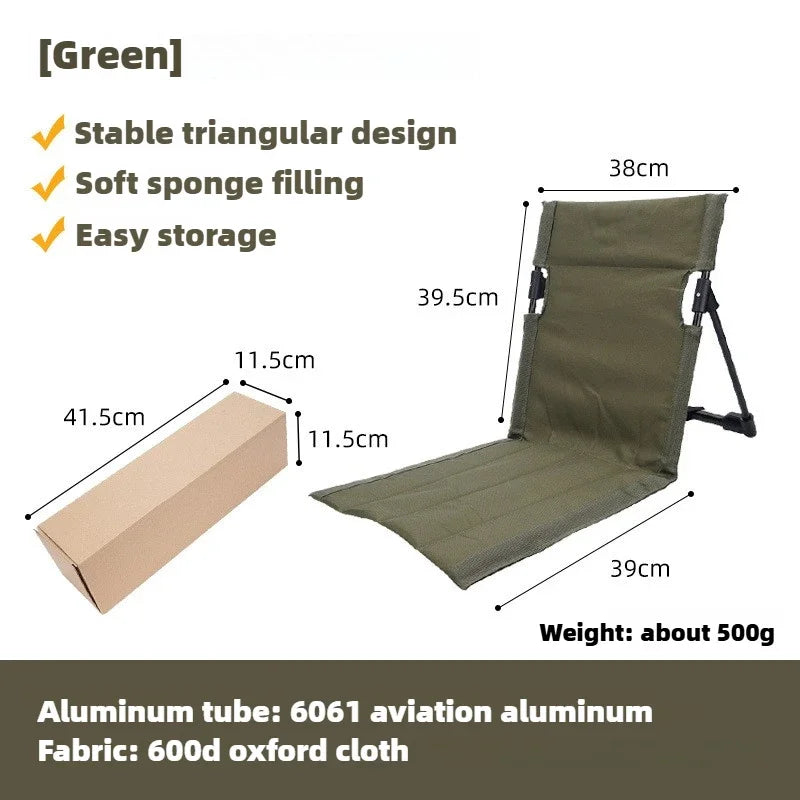 BowLift | TREKASE Camping Folding Chair | Ultra-light & weatherproof | Aluminum frame | Padded for extra comfort | Quick to assemble