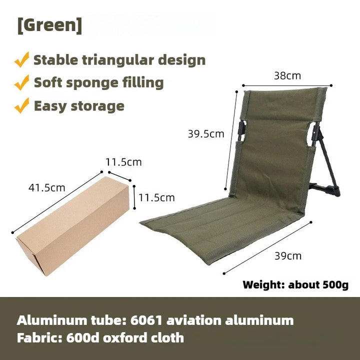 BowLift | TREKASE Camping Folding Chair | Ultra-light & weatherproof | Aluminum frame | Padded for extra comfort | Quick to assemble