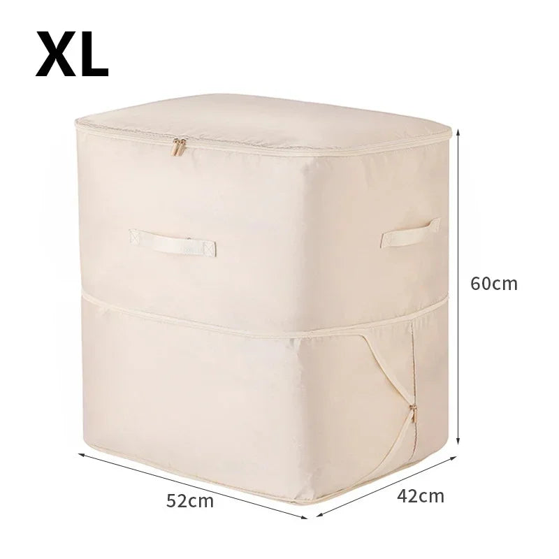 Storage bag for bedding with 40% space savings | Bowlift