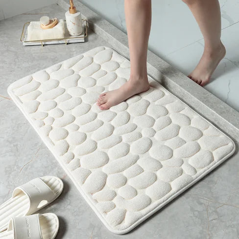 BowLift | Non-slip Bath Mat made of Memory Foam with Pebble Relief