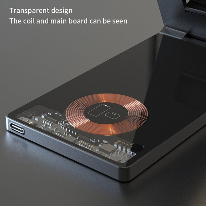BowLift | Clear Beam Foldable Magnetic Wireless Charger Stand