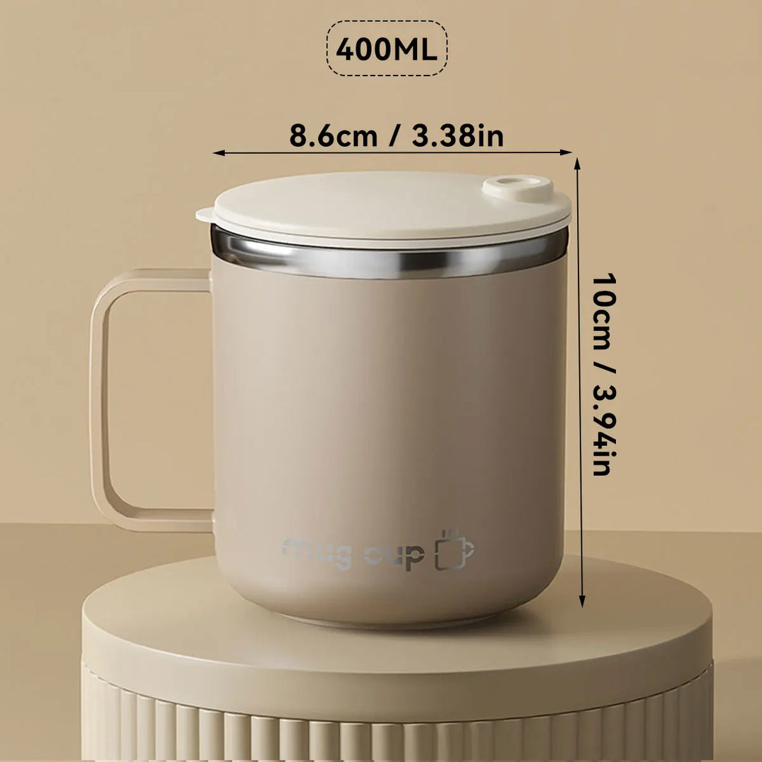 Insulated stainless steel coffee cup with lid | Bowlift