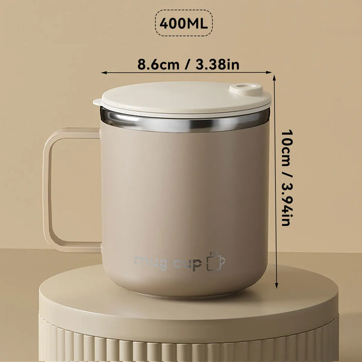 Insulated stainless steel coffee cup with lid | Bowlift