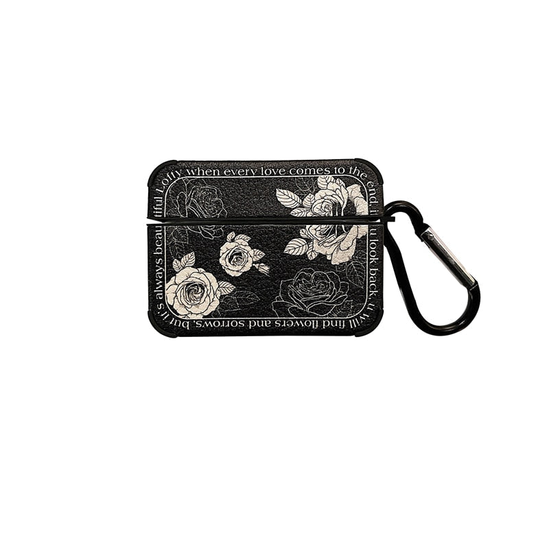 BowLift | Artistic Flower Leather Airpods Case