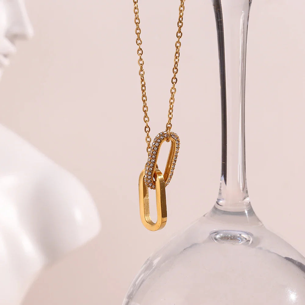 BowLift | Classy Paper Clip Link Love Necklace