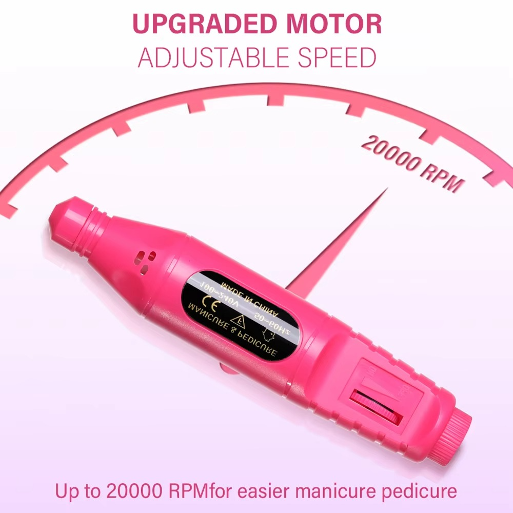 BowLift | 6-in-1 Electric Nail Drill Kit with Portable Manicure and Polishing Tools