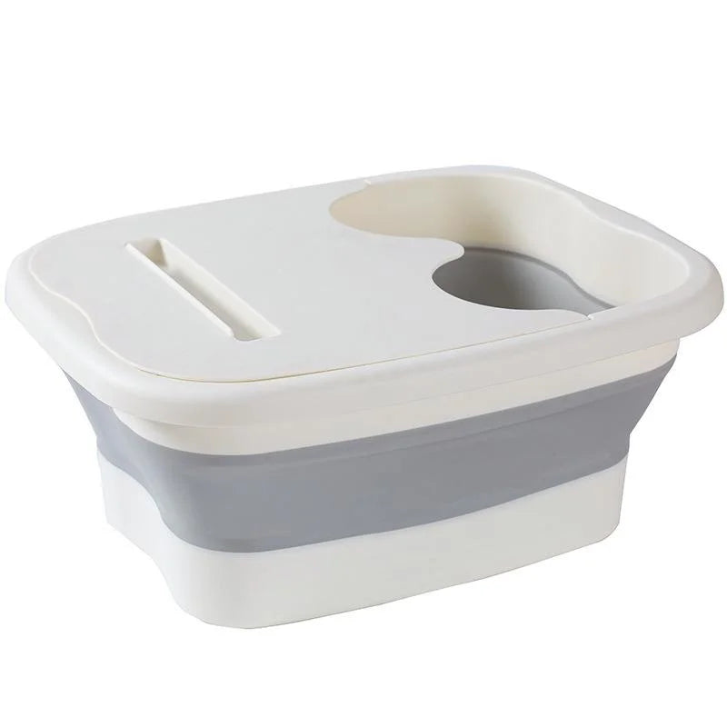 BowLift | Solevia Foldable Foot Bath with Massage Function | Space-saving & sturdy | For foot care, pedicure & relaxation at home