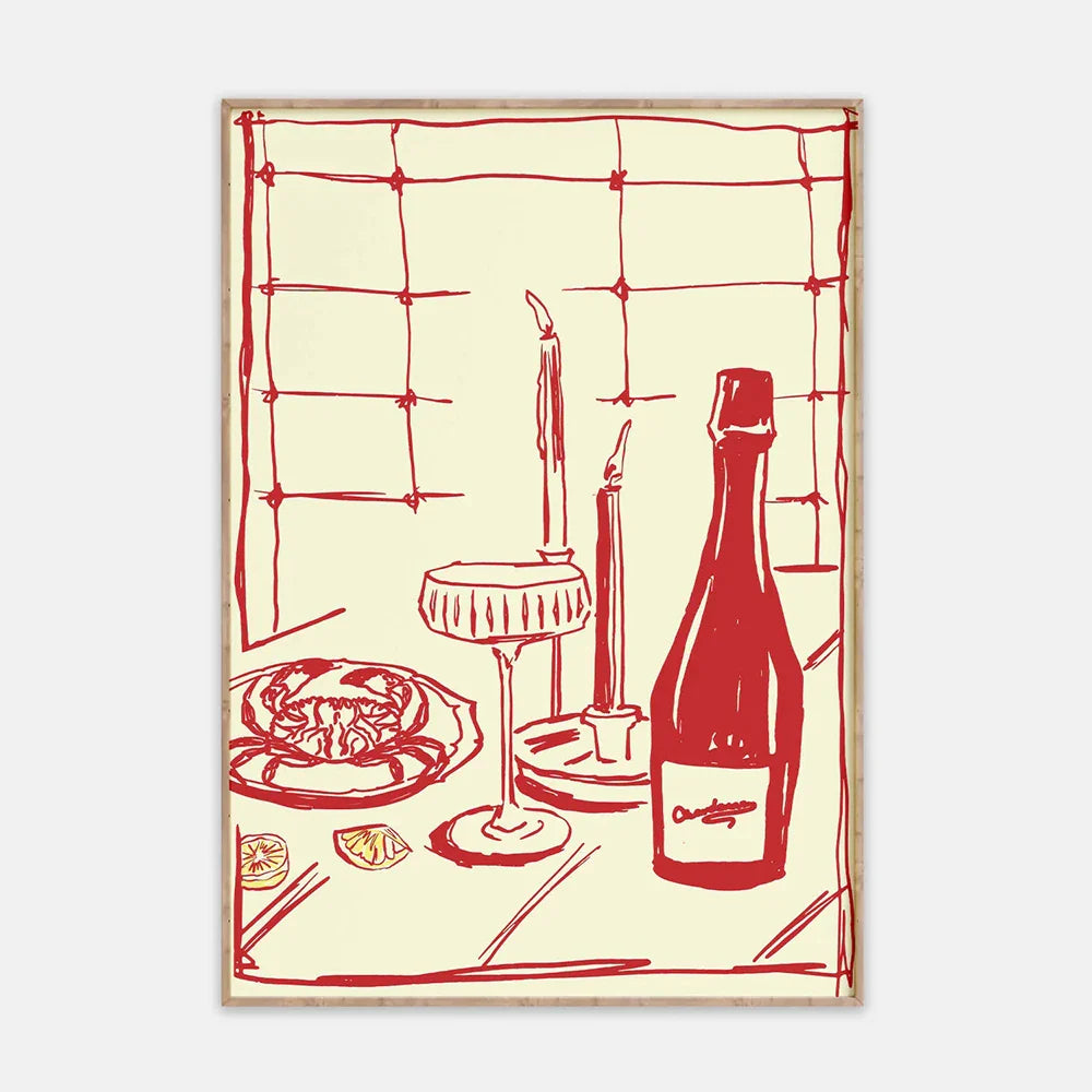 Wine Table Wall Art | Bowlift