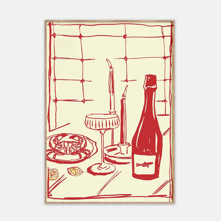 Wine Table Wall Art | Bowlift