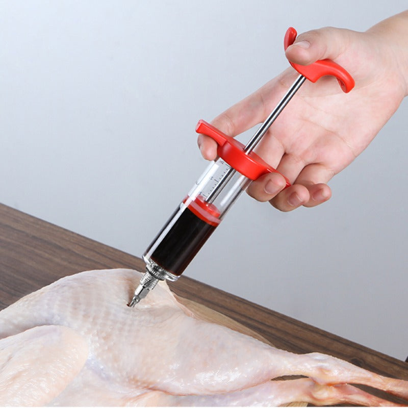 BowLift | FLAVORYX Marinade Injector | Meat Injector for BBQ & Roasting | With Stainless Steel Needles for Liquid & Spice Marinades | 60 ml Volume