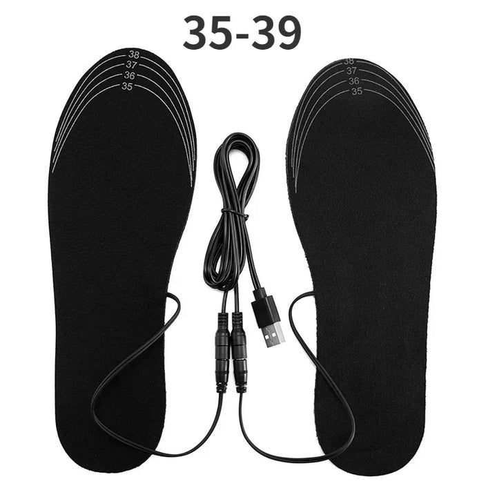 BowLift | ThermaStep USB Heated Insoles | Customizable Size 35–46 | Rechargeable & Washable | Carbon Fiber Heating Technology | Foot Warmer for Winter & Outdoor