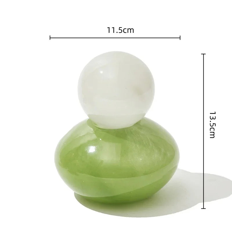 Geometric Sphere Glass Vase with Lid | Bowlift