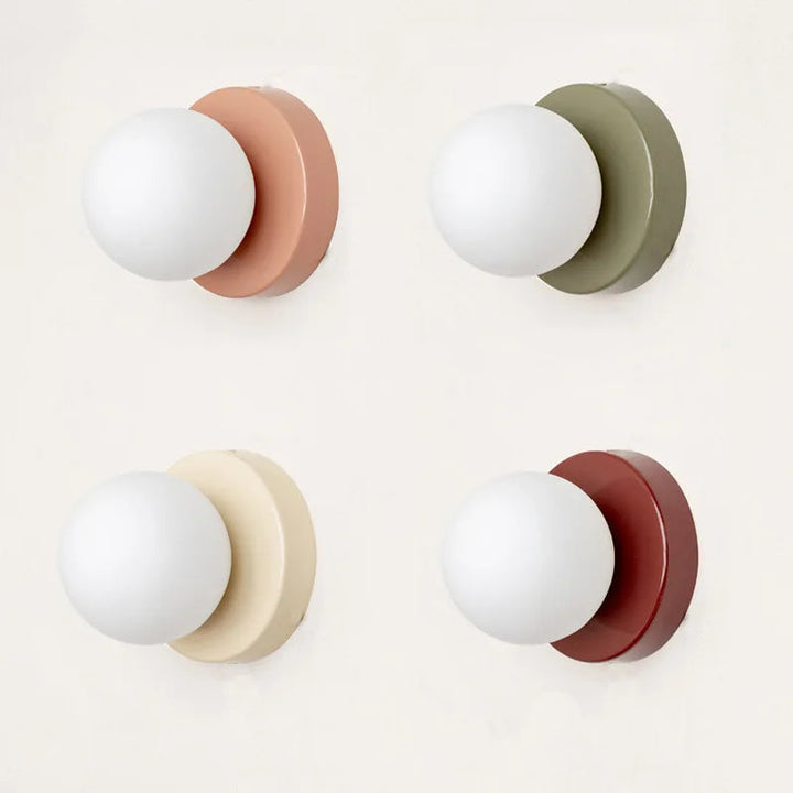 BowLift | LumiGlobe - Modern Wall Lamp with Glass Block in Mid-Century Style