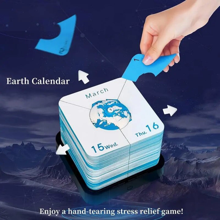 3D Earth Wanderer Calendar Memo Pad | Bowlift