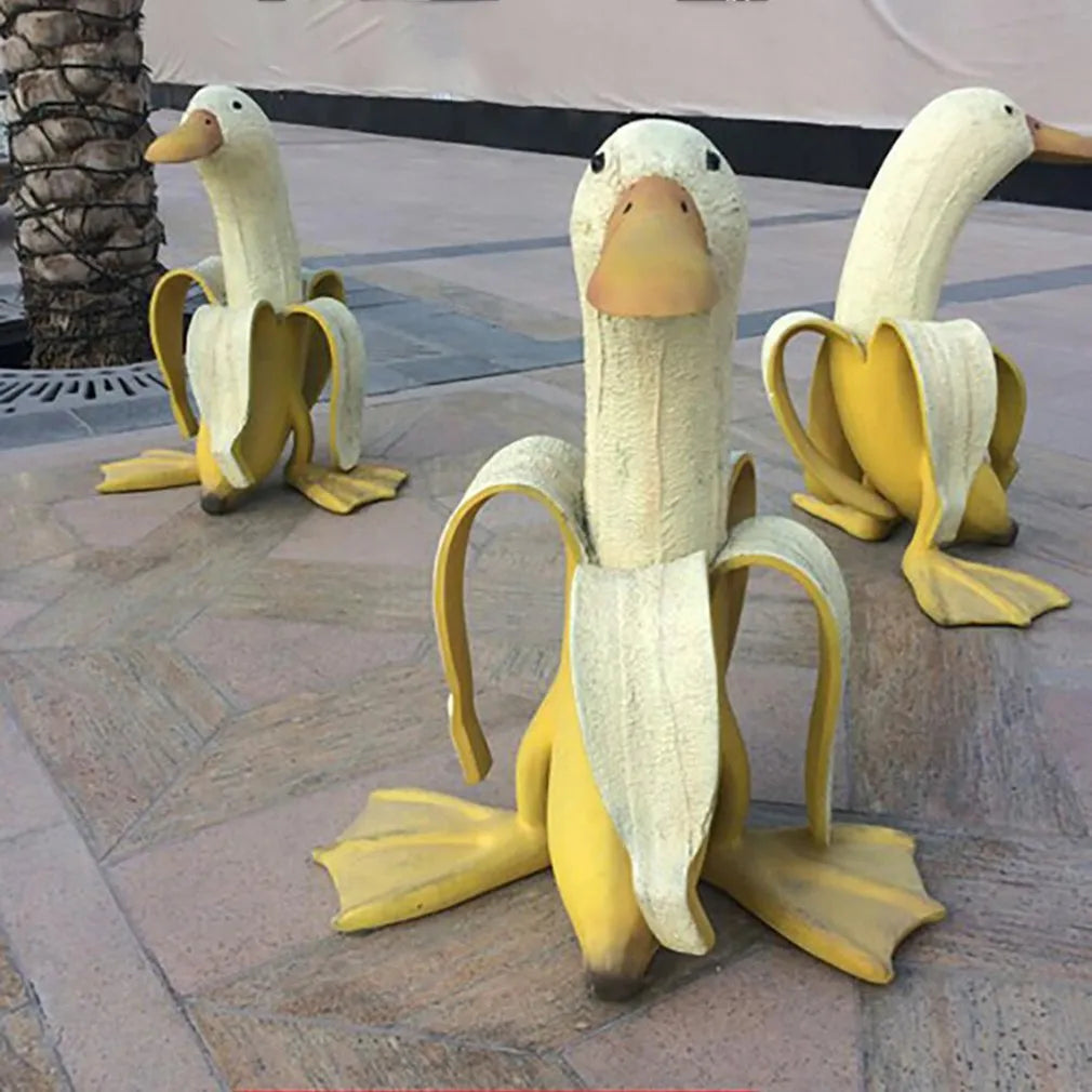 Peeled Banana Duck Face Garden Decor | Bowlift