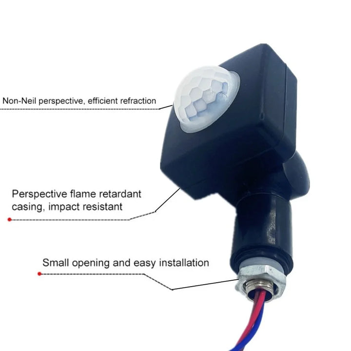 BowLift | Motion Sensor LumaGuard PIR | IP65 Waterproof | 85–265V | Adjustable LED Switch & Twilight Sensor