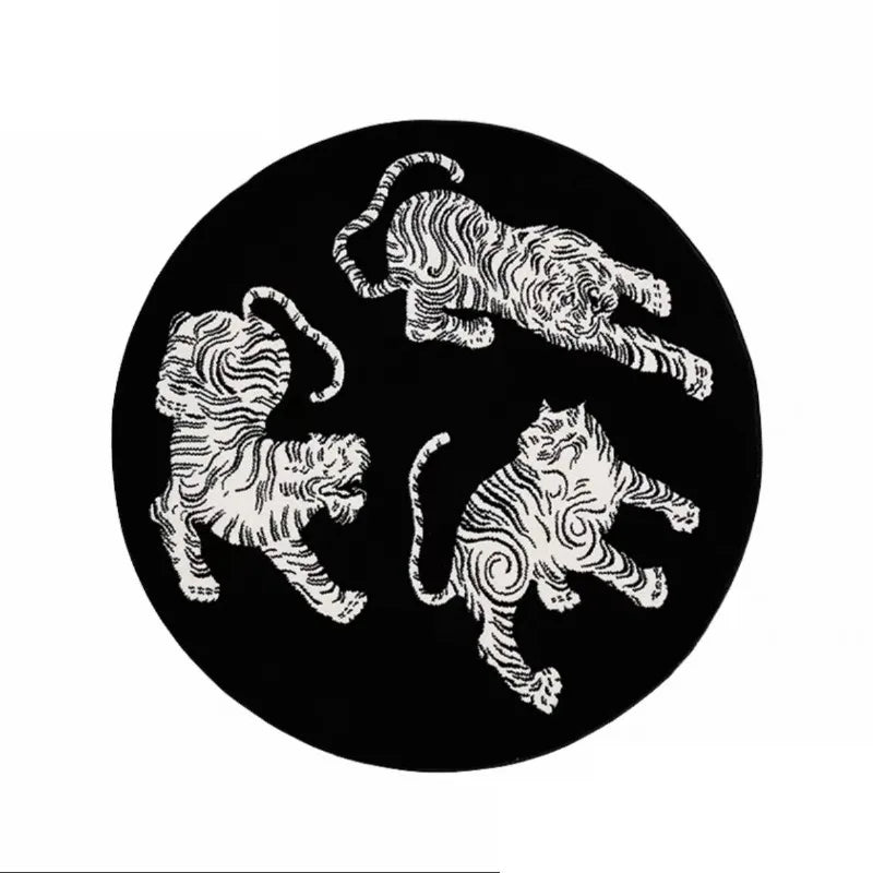 Ink Brush Tiger Rug | Bowlift