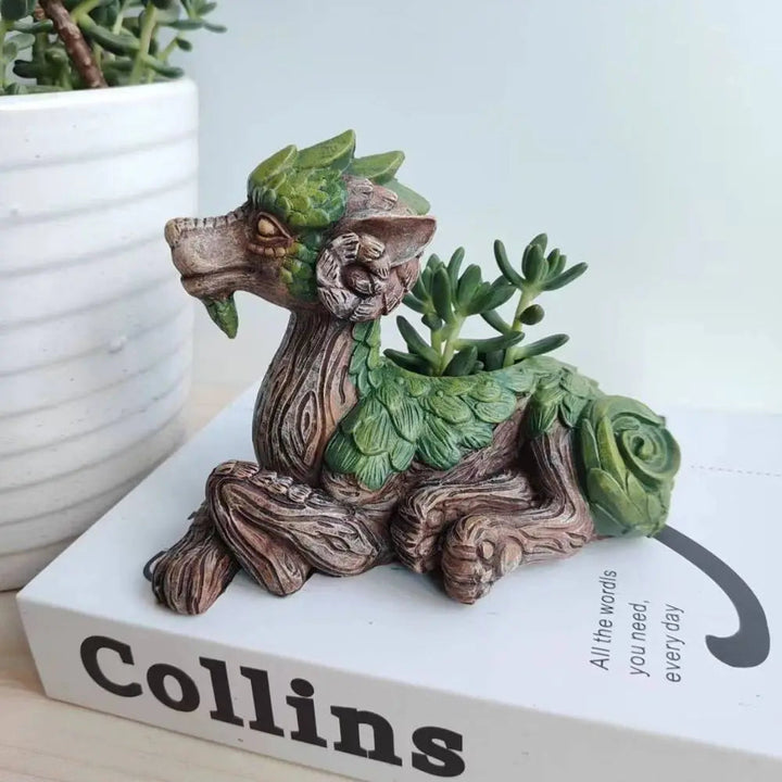 WhimsiDragon Succulent Plant Box with Playful Fantasy Design Bowlift